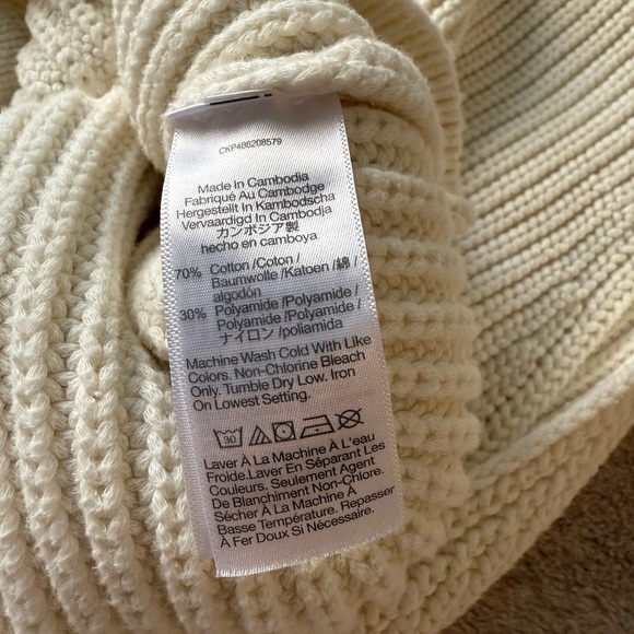 Madewell Cutaway Sweater Vest Bright Ivory Size S - Picture 11 of 12